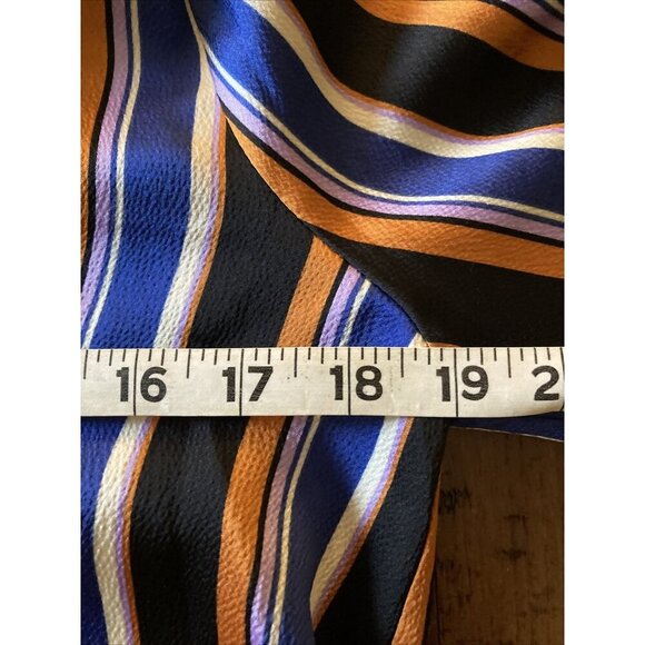 lush striped V-neck blouse Size Small NWT Bold Colors - Picture 7 of 8